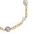 Girls gold-plated stones studded link bracelet