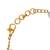 Girls gold-plated stones studded link bracelet