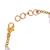 Girls gold-plated stones beaded link bracelet