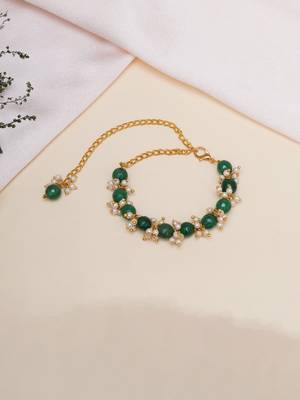   girls gold plated link bracelet 1