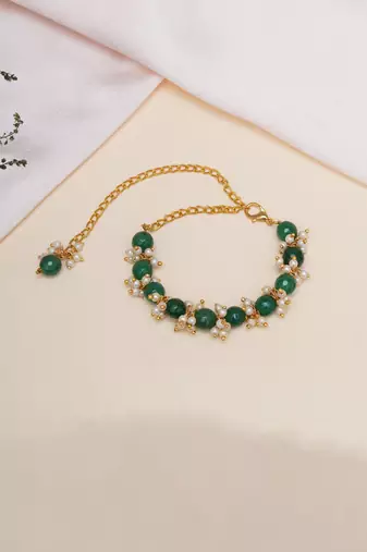  girls gold plated link bracelet