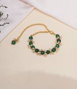   girls gold plated link bracelet