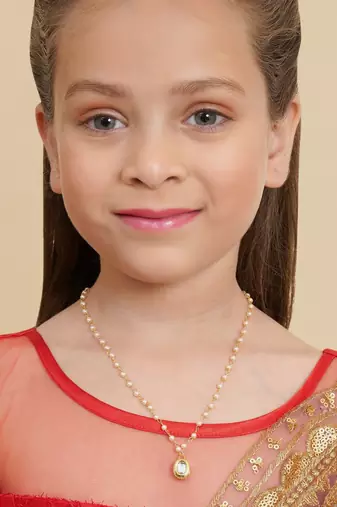 Girls gold-plated necklace