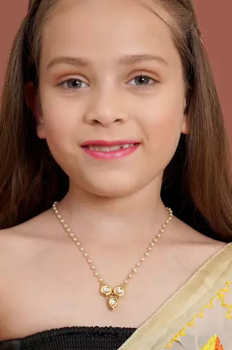  girls gold-plated necklace