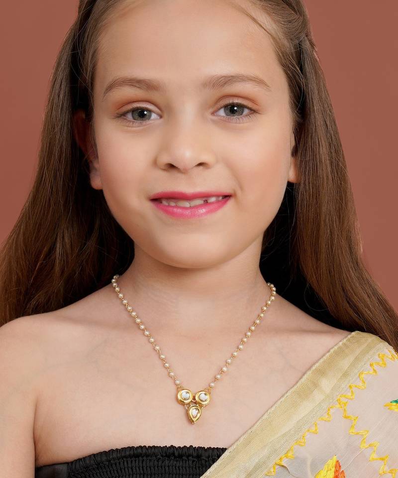  girls gold-plated necklace