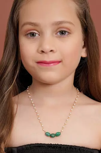 Girls gold-plated necklace