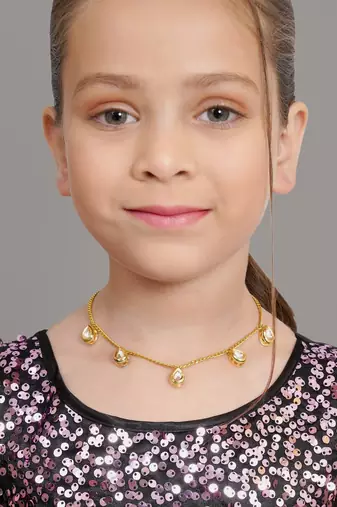 Girls gold-plated necklace