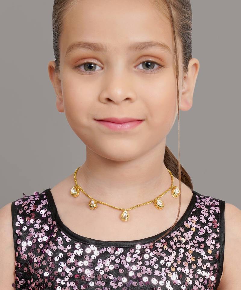 Girls gold-plated necklace