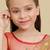 Girls gold-plated kundan studded & beaded necklace