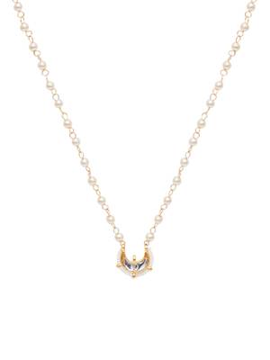Girls gold-plated kundan studded & beaded necklace 3
