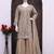 Beige net full stitched free size upto xxl wedding suits