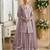 Light purple net full stitched free size upto xxl wedding suits