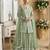 Light green net full stitched free size upto xxl wedding suits