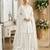 White net sharara full stitched- Free size.