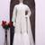 White net sharara full stitched- Free size.