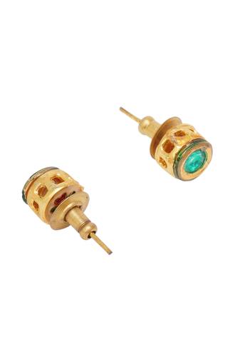 Gold-plated classic studs earrings