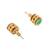 Gold-plated classic studs earrings