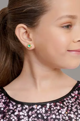 Gold-plated classic studs earrings