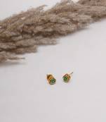 Gold-plated classic studs earrings