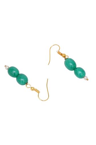 Gold-plated classic drop earrings