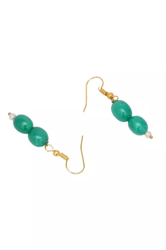 Gold-plated classic drop earrings
