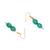 Gold-plated classic drop earrings