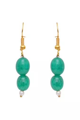 Gold-plated classic drop earrings