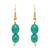 Gold-plated classic drop earrings
