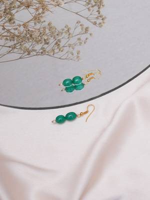 Gold-plated classic drop earrings 1