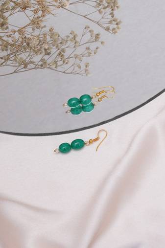 Gold-plated classic drop earrings