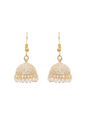 Girls gold plated jhumkas 2