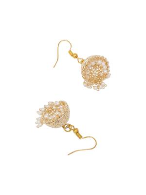 Girls gold plated jhumkas 3
