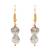 Gold-plated drop earrings