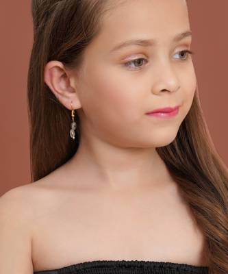 Gold-plated drop earrings 4