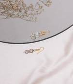 Gold-plated drop earrings