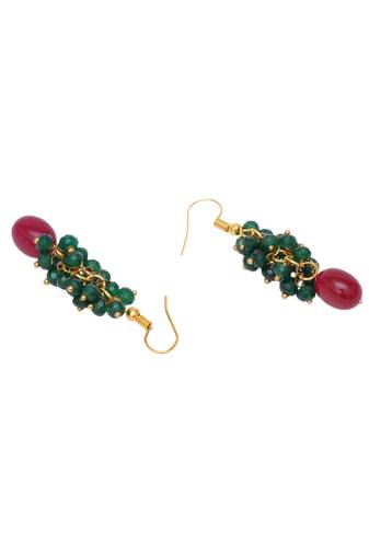 Girls gold plated drop earrings