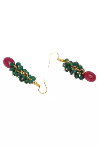 Girls gold plated drop earrings