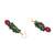 Girls gold plated drop earrings