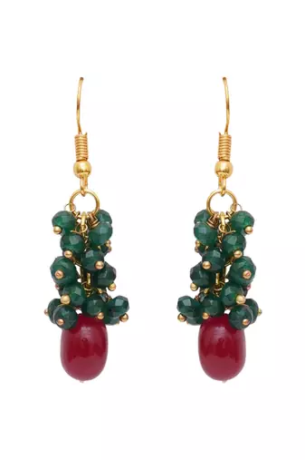 Girls gold plated drop earrings