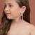 Girls gold plated drop earrings