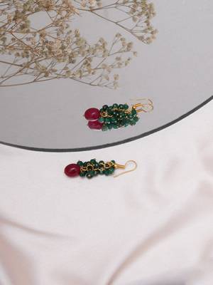 Girls gold plated drop earrings 1