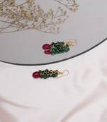 Girls gold plated drop earrings