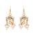 Gold-plated classic drop earrings