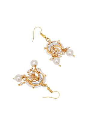 Gold-plated classic drop earrings 3