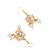 Gold-plated classic drop earrings