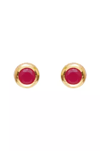 Girls gold plated studs earrings