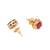 Girls gold plated studs earrings