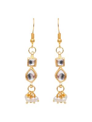 Girls gold plated drop earrings 2