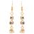 Girls gold plated drop earrings