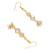 Girls gold plated drop earrings